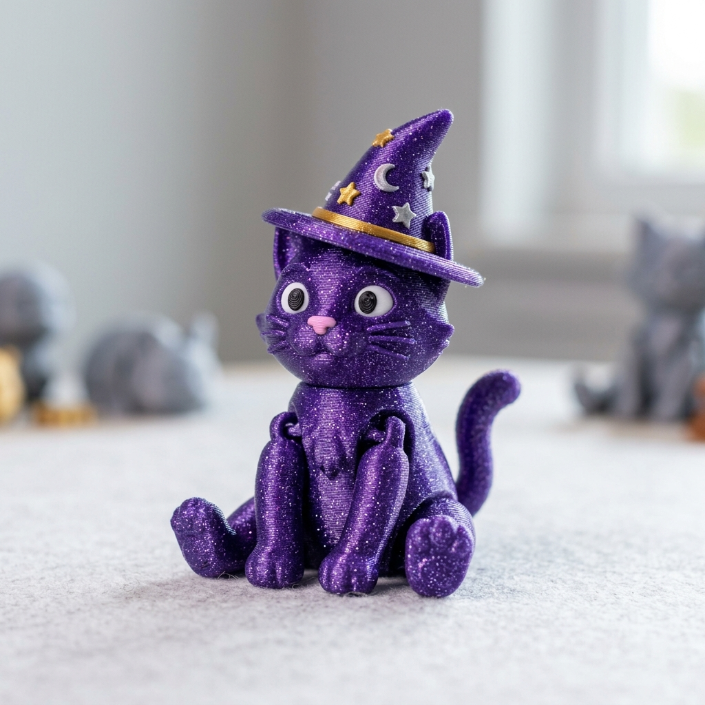 Luna the Cat 3D printed