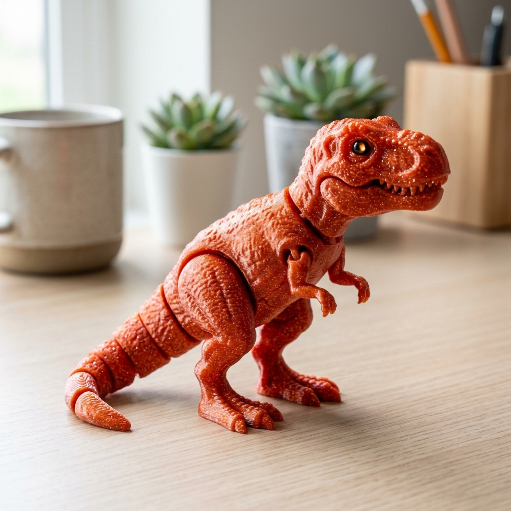 Rexy the Tiny Dino 3D printed