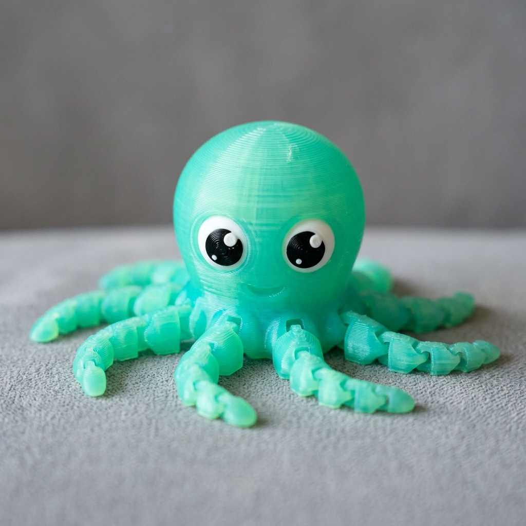 Pip the Pocket Octopus 3D printed